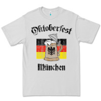Dove Grey Oktoberfest München German Flag Beer Stein Premium Tee - longCreatives