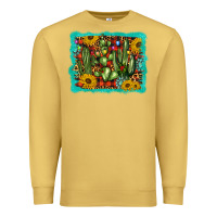 Antique Gold cactus christmas Premium Sweatshirt - BarkalooDesign