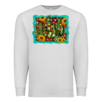 Dove Grey cactus christmas Premium Sweatshirt - BarkalooDesign