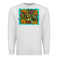 Oatmeal Heather cactus christmas Premium Sweatshirt - BarkalooDesign