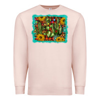 Pale Pink cactus christmas Premium Sweatshirt - BarkalooDesign