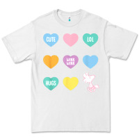 White peanuts valentine candy heart Premium Tee - longCreatives