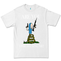 White Are You Threatening Me Funny Cartoon Halloween Premium Tee - longCreatives