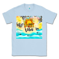 Dusty Blue sunny vibes Classic Tee - TumblerDesignByShophia
