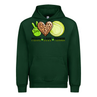 Forest Green peace love tennis Urban Hoodie - AdoDesignShop