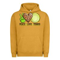 Pigment Peanut Butter peace love tennis Urban Hoodie - AdoDesignShop