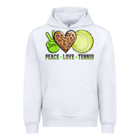 White peace love tennis Urban Hoodie - AdoDesignShop