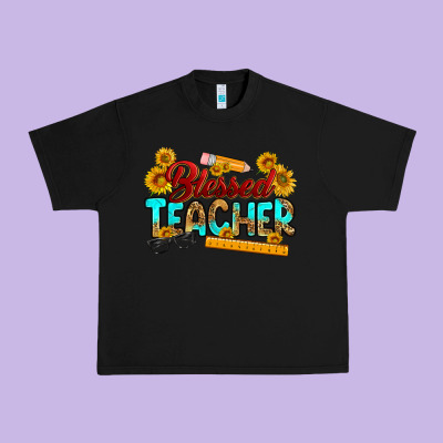 Blessed Teacher Urban Heavy Tee Designed By Ranaportraitstore