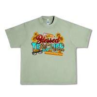 Oil Green blessed teacher Urban Heavy Tee - RanaPortraitStore