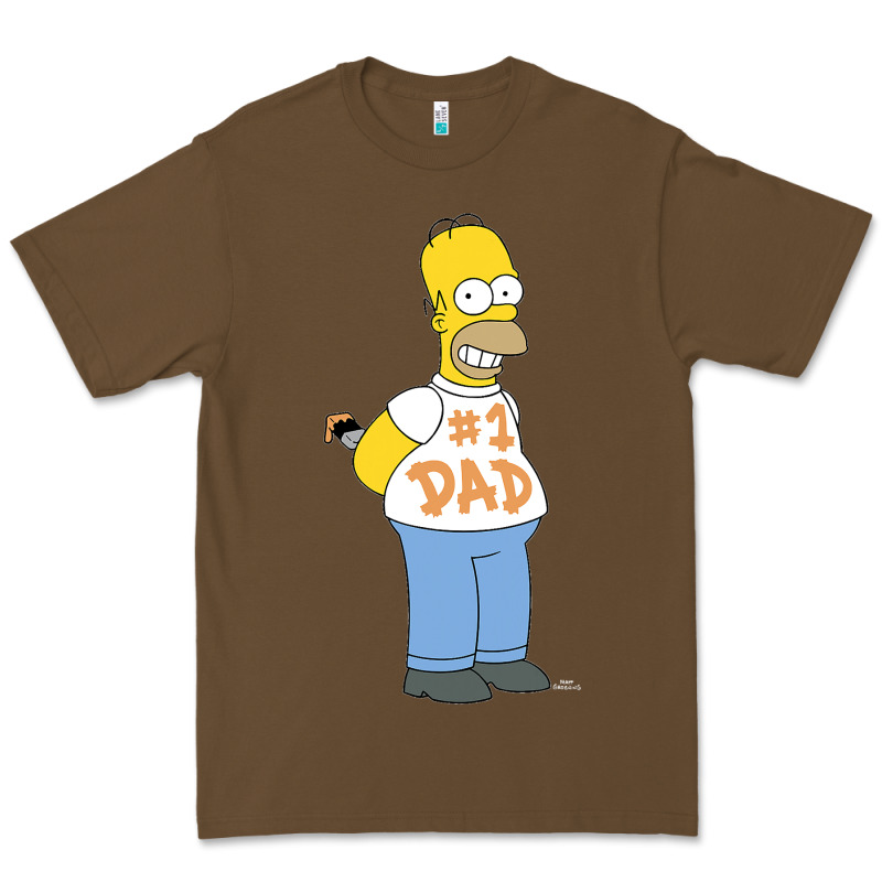 The Simpsons Homer Number 1 Dad Father's Day V2 Premium Tee by longCreatives | Teevron