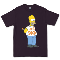 Plum The Simpsons Homer Number 1 Dad Father's Day V2 Premium Tee - longCreatives