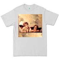 Dove Grey angels gift raphael cupid cherubs art valentine angel Premium Tee - longCreatives