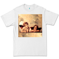White angels gift raphael cupid cherubs art valentine angel Premium Tee - longCreatives