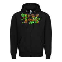 Black st patricks day texas Zipper Hoodie - Artiststas
