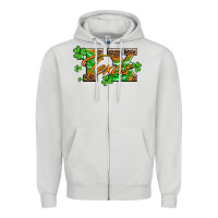 Dove Grey st patricks day texas Zipper Hoodie - Artiststas