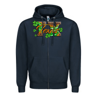 Navy st patricks day texas Zipper Hoodie - Artiststas