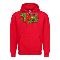Red st patricks day texas Zipper Hoodie - Artiststas