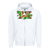 White st patricks day texas Zipper Hoodie - Artiststas