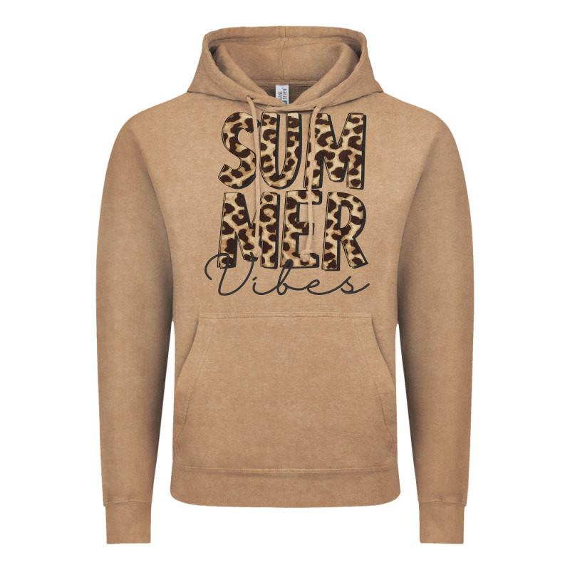 Summer Vibes Leopard Vintage Hoodie by CowCowDesign | Teevron