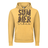 Vintage Mustard summer vibes leopard Vintage Hoodie - CowCowDesign