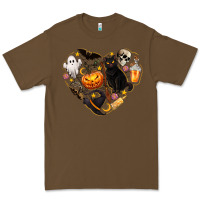 Cacao Halloween Heart Premium Tee - texasbilliewilder