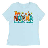 Baby Blue This nonna loves her little pumpkins Ladies Tee - texasbilliewilder