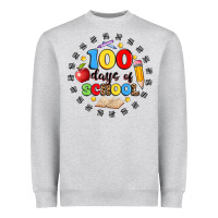 Heather Grey 100 days of school Heavyweight Sweatshirt - Artiststas
