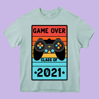 Game Over Class Of 2021 Heavy Core Tee Designed By Bettercallsaul