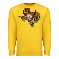 Lemon bull skull texas map western Premium Sweatshirt - BarkalooDesign