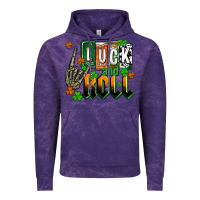 Cloud Purple St. Patrick's Luck and roll Vintage Hoodie - OliviaCreatesArt