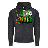 Vintage Black St. Patrick's Luck and roll Vintage Hoodie - OliviaCreatesArt
