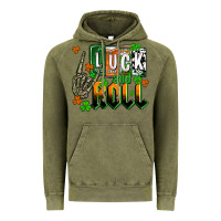Vintage Olive St. Patrick's Luck and roll Vintage Hoodie - OliviaCreatesArt