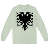 Matcha Albanian Flag Eagle Double Red Albania Shqipe Kosovo Long Sleeve Tee - longCreatives
