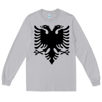 Moon Dust Albanian Flag Eagle Double Red Albania Shqipe Kosovo Long Sleeve Tee - longCreatives