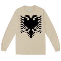 Albanian Flag Eagle Double Red Albania Shqipe Kosovo Long Sleeve Tee | Teevron