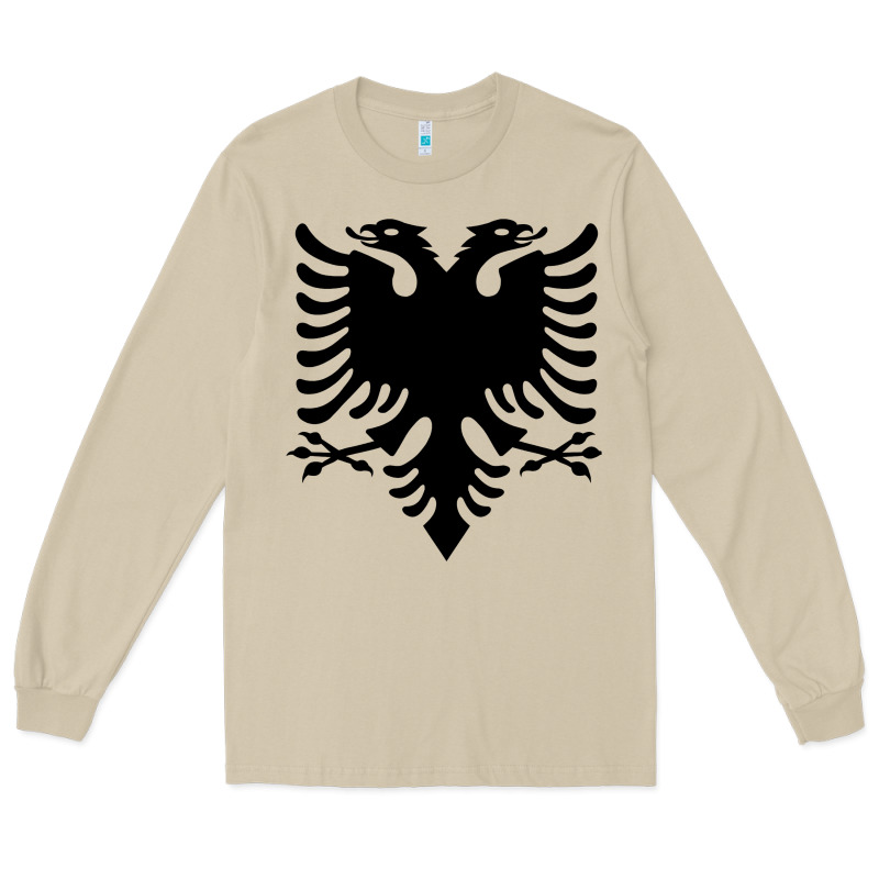Albanian Flag Eagle Double Red Albania Shqipe Kosovo Long Sleeve Tee by longCreatives | Teevron