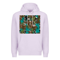 Lilac Longhorn Pattern Premium Hoodie - CowhideDigitalArt