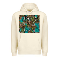 Sandshell Longhorn Pattern Premium Hoodie - CowhideDigitalArt