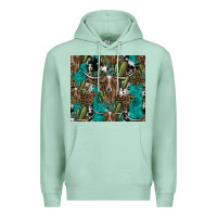 Seafoam Longhorn Pattern Premium Hoodie - CowhideDigitalArt