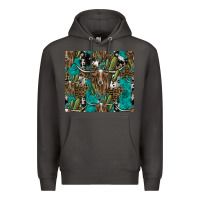 Smoke Longhorn Pattern Premium Hoodie - CowhideDigitalArt