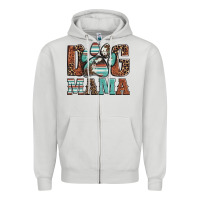 Dove Grey dog mama Zipper Hoodie - Artiststas