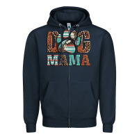Navy dog mama Zipper Hoodie - Artiststas
