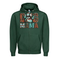 Sports Green dog mama Zipper Hoodie - Artiststas