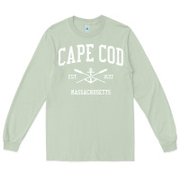 Matcha Cape Cod MA Vintage Crossed Oars & Boat Anchor Sports Sweat Long Sleeve Tee - longCreatives
