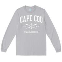 Moon Dust Cape Cod MA Vintage Crossed Oars & Boat Anchor Sports Sweat Long Sleeve Tee - longCreatives