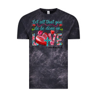 Cloud Black Let all that you do be done in love 1 corinthians Vintage Tee - HowdyJamesFarm