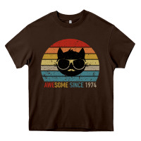 Chocolate Brown Awesome Since 1974 Heavy Core Tee - Bettercallsaul