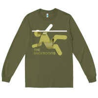 Army Green The Backrooms graphic Long Sleeve Tee - longCreatives