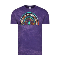 Cloud Purple blessed western rainbow Vintage Tee - Jasminsmagicworld