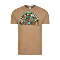 Vintage Coffee blessed western rainbow Vintage Tee - Jasminsmagicworld
